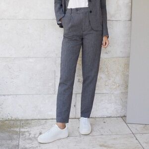 NWT COMPTOIR DES COTONNIERS Gray Wool Trousers